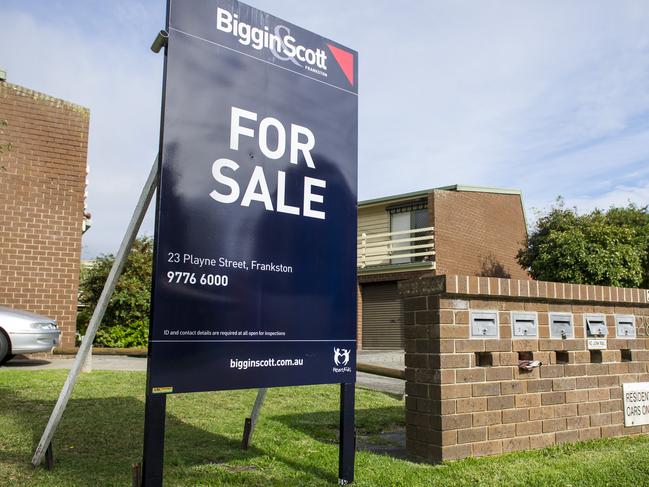 Ebdale Real Estate Boom. There are many properties for sale in  Frankston's Ebdale precinct, with many for sale signs in front of properties along Mereweather Avenue.Picture: Eugene Hyland