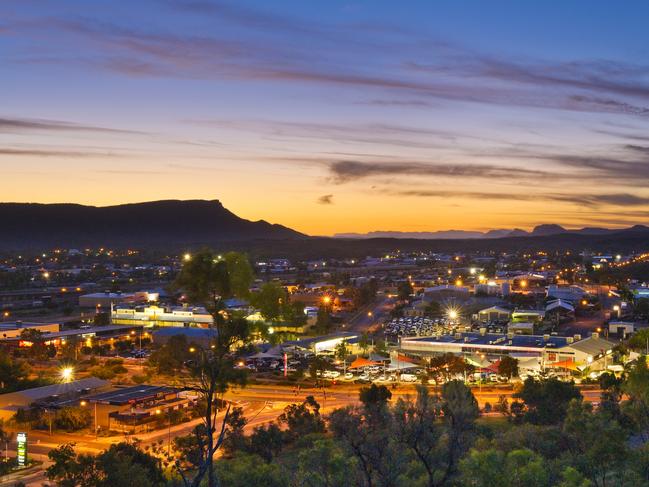 Alice Springs pictured from the Anzac Hill Lookout. Picture: Supplied