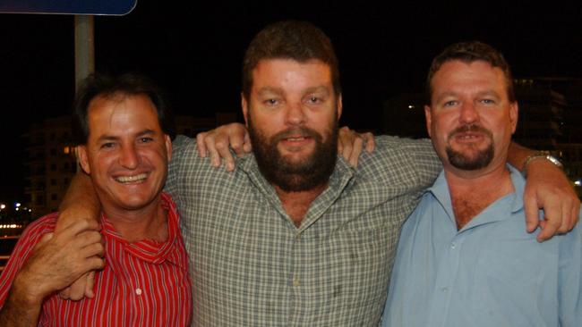 Russell Peather, Neville Groves and Sean Fenton on Flinders Street East Pic Bryan Lynch AD395020