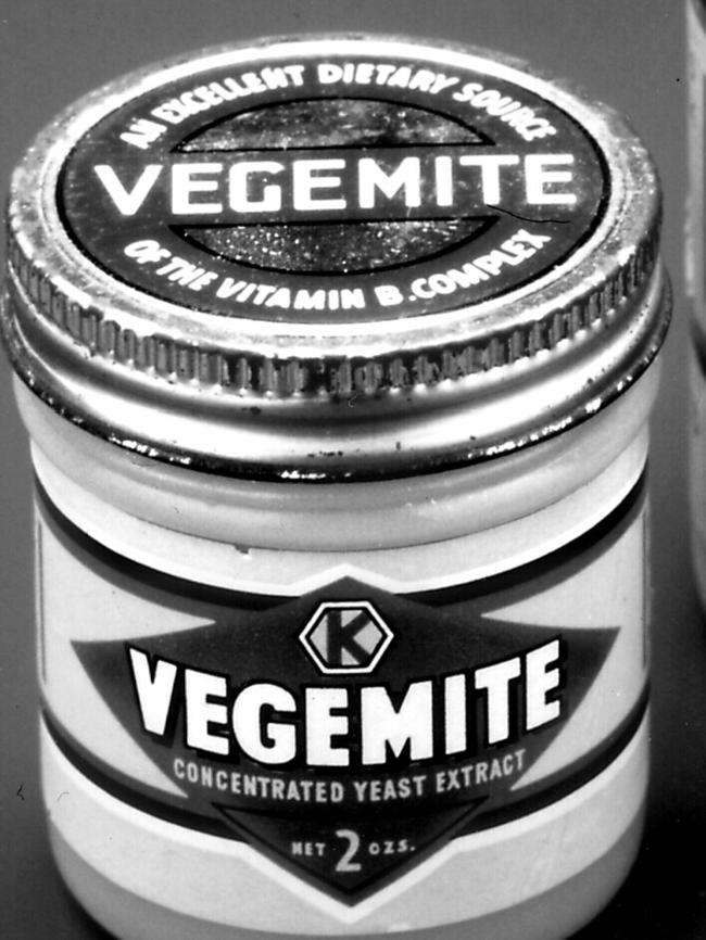 A 1930 Vegemite jar.