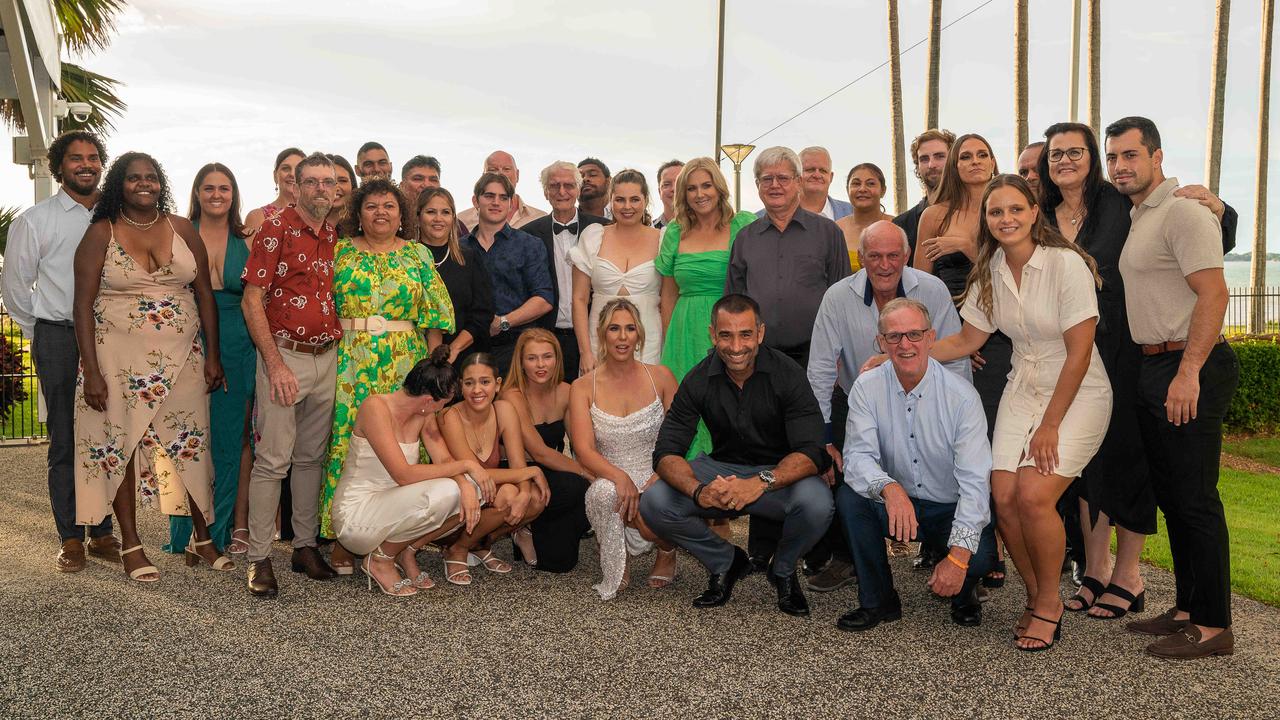 St Mary's Football Club at the 2022-23 NTFL Nichols Medal Night. Picture: Pema Tamang Pakhrin