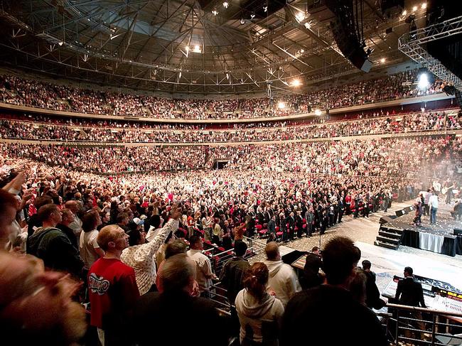 A Hillsong congregation in 2004. Pictures don’t lie, and you can’t deny the success of the church. Picture: David Anderson