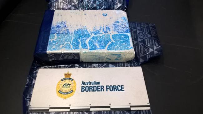 NSW Police and ABF officers seized 16kg of heroin and $30,000 worth of Blue Label Johnnie Walker which was allegedly trafficked into Sydney last week.