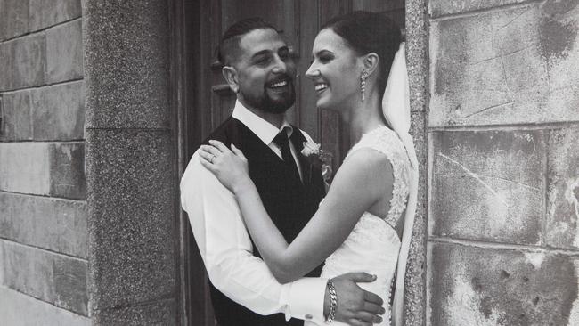 Happy days at the 2017 wedding of Domenico and Ashlee Pitasi. Picture: supplied