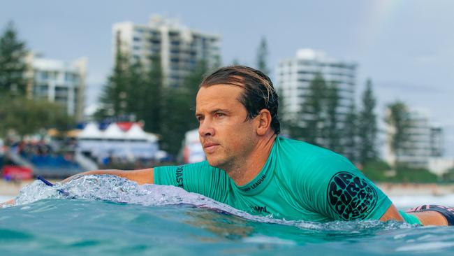 GOLD COAST, QUEENSLAND, AUSTRALIA - MAY 8: Julian Wilson of Australia prior to surfing in Heat 19 of the Opening Round at the Boost Mobile Gold Coast Pro on May 8, 2022 at Gold Coast, Queensland, Australia. (Photo by Andrew Shield/World Surf League)