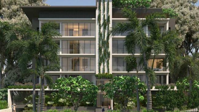 Developers have unveiled plans to build a new five-storey luxury apartment tower on Veivers Rd, Palm Cove. Picture: Supplied