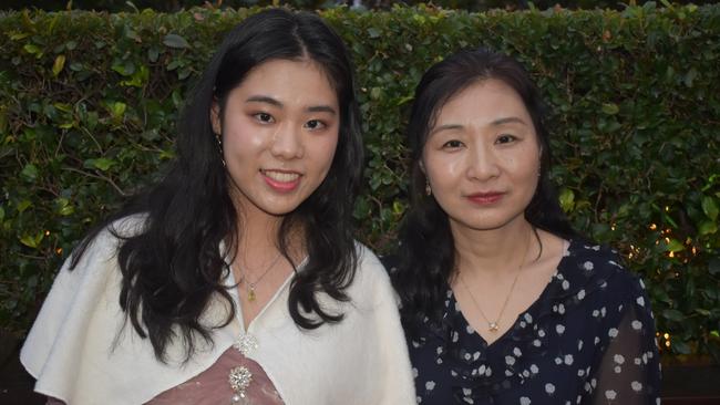 Lilna Wang and Candy Zhang at Queensland Academies Creative Industries formal.
