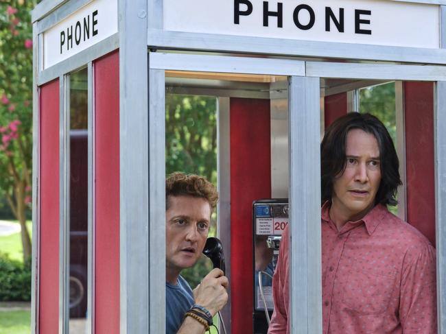 Alex Winter (left) and Keanu Reeves in Bill &amp; Ted Face the Music.