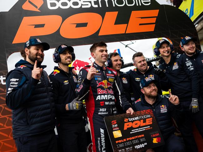 Broc Feeney takes pole for the first race of the Tasmania Supersprint. Picture: Daniel Kalisz/Getty Images