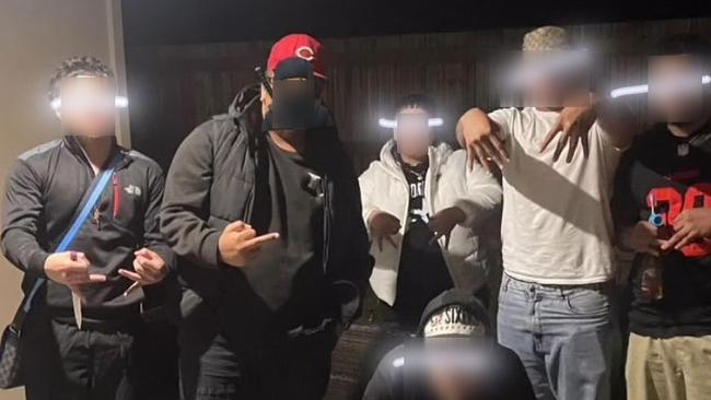 An image of a group of people that are believed to have attended the gathering at Morayfield. Picture: Supplied