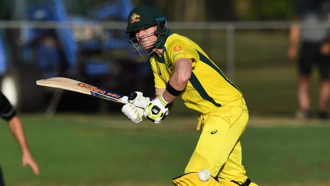 Steve Smith scored 91 not out against New Zealand on Friday. Picture: AAP 