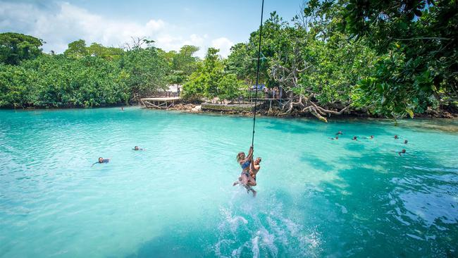 The Blue Lagoon is a must-visit in Vanuatu.