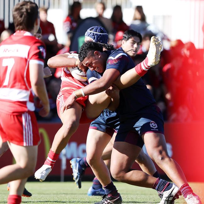 Langer Trophy schoolboy rugby league grand final between Palm Beach Currumbin SHS and Ipswich SHS. Picture: Nigel Hallett