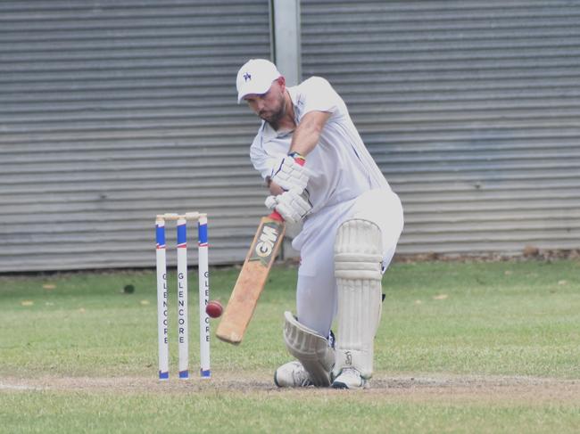 Rolleston Roosters versus Donovan’s XI at Rockhampton Cricket’s Country Carnival on January 25, 2025.