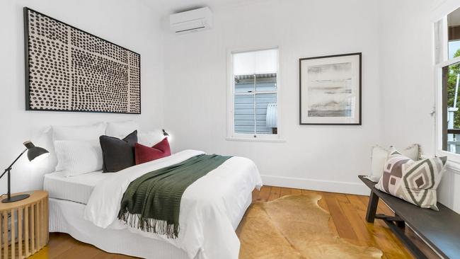 One of the front bedrooms at 55 Charlotte St as it looks today.