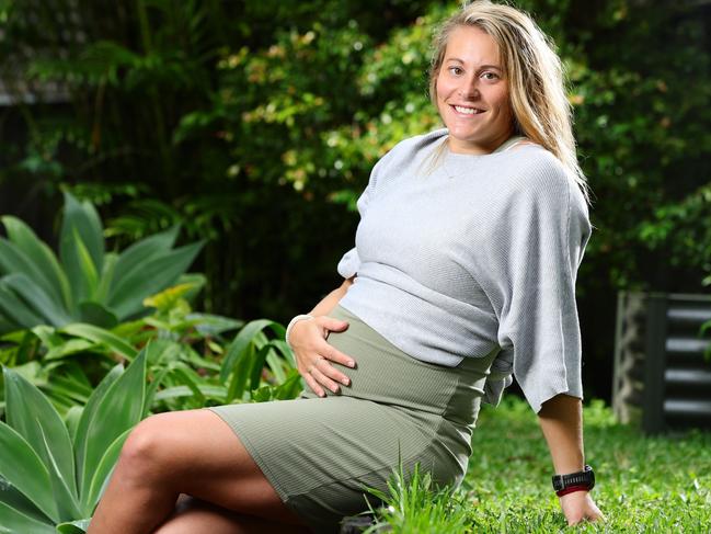 Expectant mother Jo McDowell. Picture: Lachie Millard