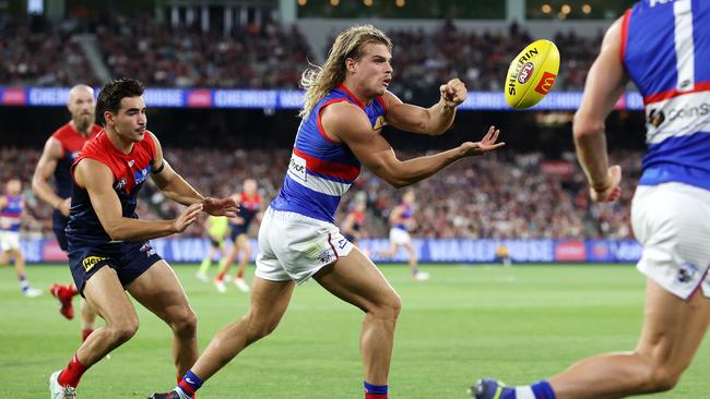 Bailey Smith is back for the Western Bulldogs after missing round 2. Picture: Mark Stewart