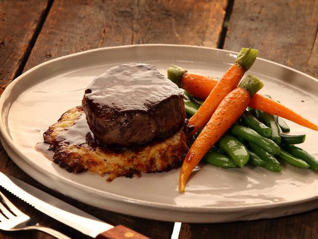 Fillet steak from West Village hotel in Petersham.