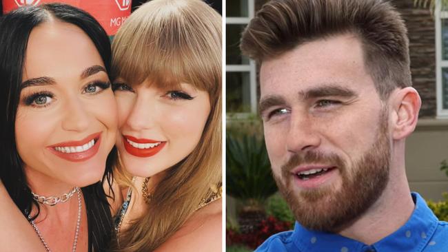 Travis Kelce made an awkward Katy Perry/Taylor Swift admission during a 2016 interview, which has since gone viral on social media.