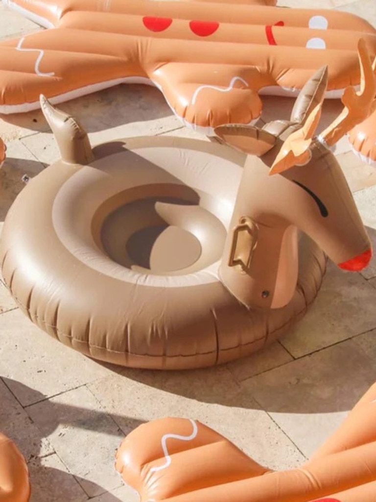 Ms White's Rudolph-themed floatie retails at $99.95. Picture: Supplied