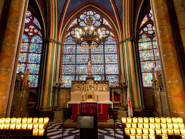 Interior view of Notre Dame in HDR, Paris, France. Picture: Alamy