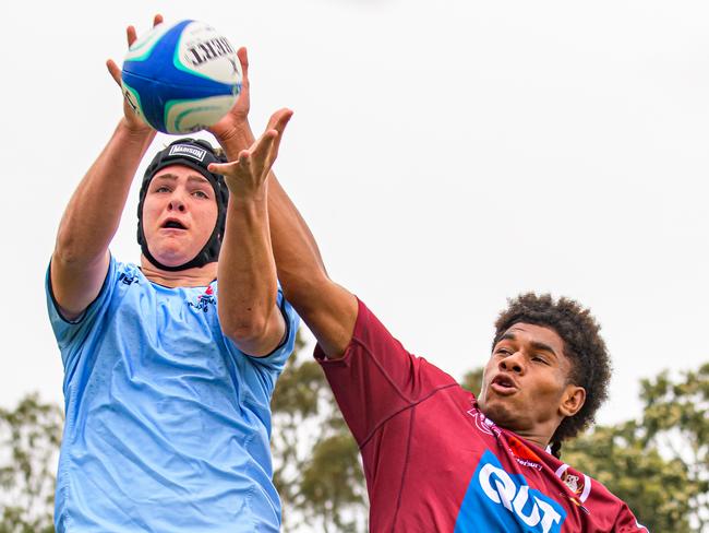 The NSW Waratahs against the Reds in thr Super Rugby U16s: Photos: Reds Media.