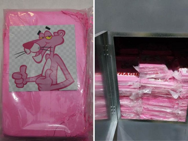 pink cocaine siezed by afp