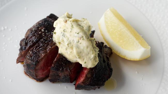 Blackmore Wagyu rump with anchovy butter at Margaret restaurant in Double Bay.