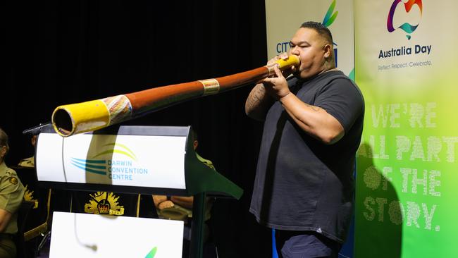 A didgeridoo performance helped open proceedings. Picture: Supplied (George F Photo)