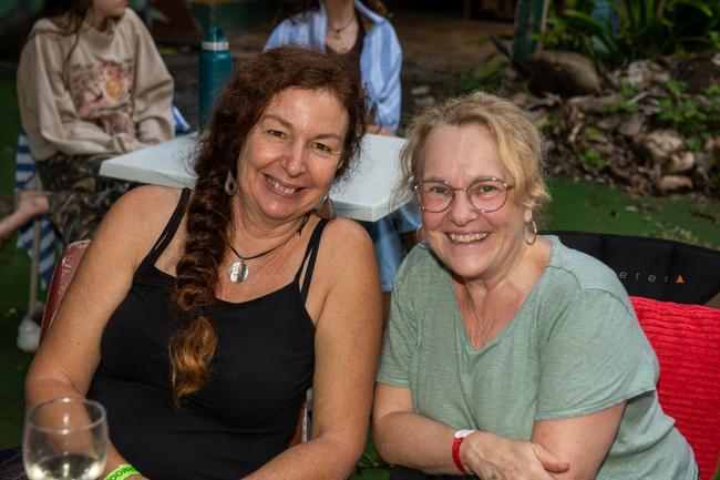 Kathy Cave and Tatiana Kiefer from East Mackay at Wintermoon Festival at Mount Charlton.Picture: Michaela Harlow