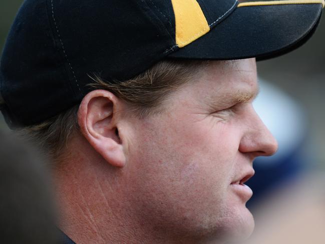 WRFL: Deer Park Versus Werribee Districts play at John McLeod oval in Deer Park. Werribee Coach Wade Chapman Picture: Kris Reichl