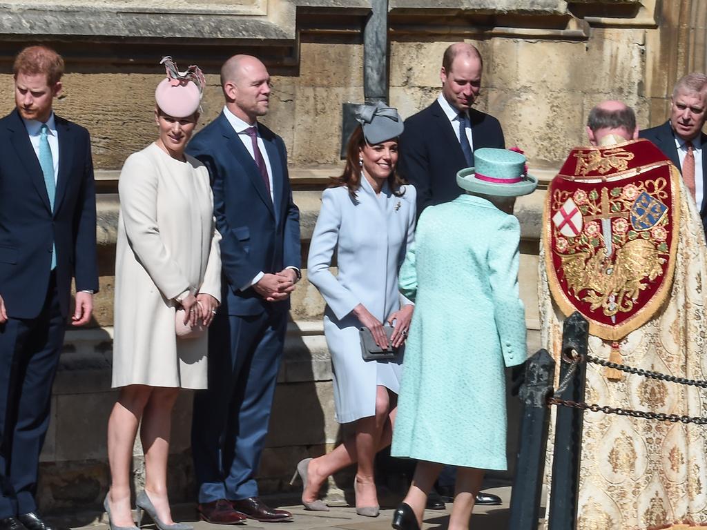 Last year the Queen spent Easter with her beaming family – this year, the picture looked a little different. Picture: Eamonn M. McCormack/Getty Images