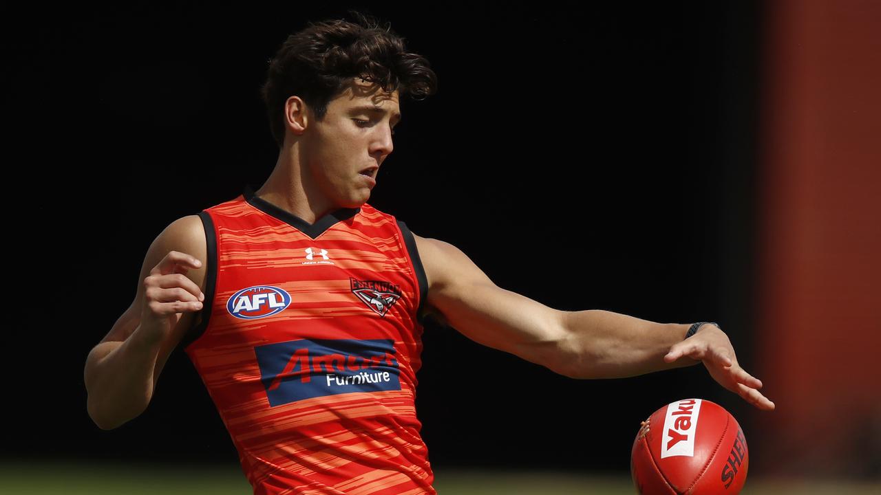 Jye Caldwell was a big part of the Bombers midfield in the AAMI Series. Picture: NCA NewsWire/Daniel Pockett