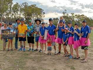 COMMUNITY CRICKETERS: Winners and runners up at the Guluguba cricket day on Saturday, September 15. Picture: Contributed