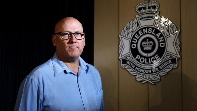 Acting Detective Superintendent Jason Chetham at the Cairns Police station. Picture: Brendan Radke