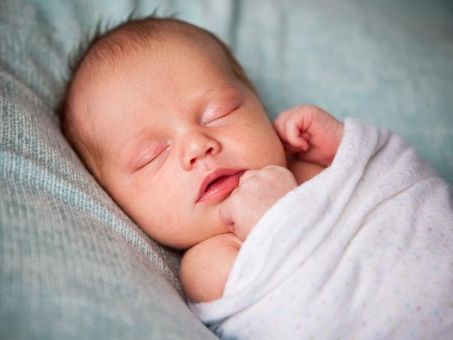 Swaddling a baby helps them sleep better.