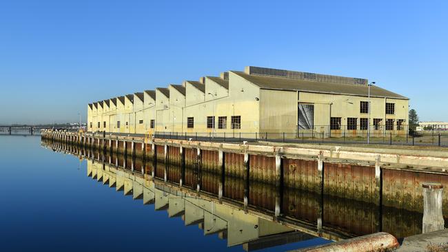 The historic sawtooth Shed 26 building at Port Adelaide. Picture: AAP / David Mariuz