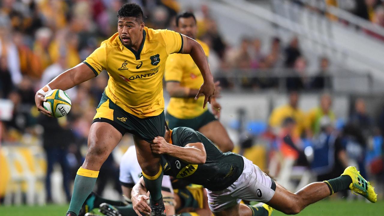 Folau Fainga’a of the Wallabies in action during the Rugby Championship.