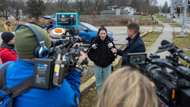 Bethany Highman, the parent of a student at Abundant Life Christian School, reports that her daughter is okay after the school shooting. Picture: Getty Images