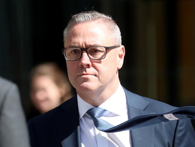 17/09/2018 Paul Sainsbury, AMP Group Executive, Wealth Solutions and Customer, leaves the banking royal commission in Melbourne.Picture : David Geraghty / The Australian.