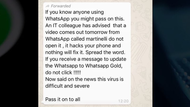 Australian WhatsApp users have been bombarded with this message in the past 24 hours. 