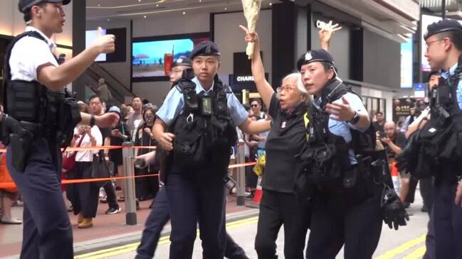 Hong Kong protesters arrested on Tiananmen anniversary