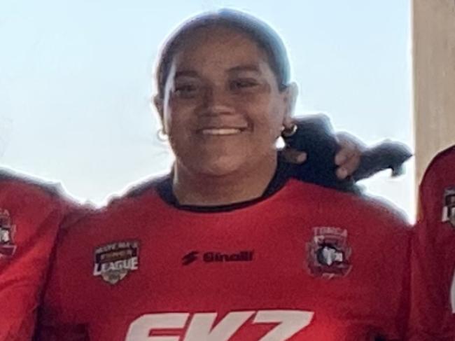 Anita-Jane Saito of the Tonga U16s at the Harmony Nines. Picture: Contributed