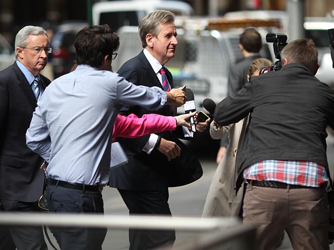 Barry O'Farrell enters ICAC today to answer further questions. Picture: Phil Blatch