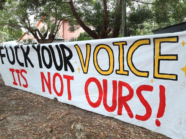 Prominent Indigenous activist Wayne Wharton has travelled to NSW to letterbox drop for the No campaign against the Voice in Anthony Albanese and Linda Burney's Sydney electorates. Picture: John Feder/The Australian