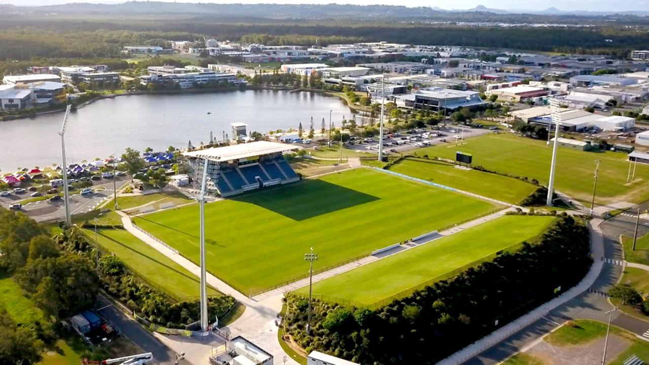 Aerial view of the Sunshine Coast Stadium at Kawana Picture austadiums.com