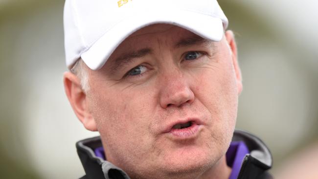 VAFA Premier football Beaumaris v Collegians at Banksia Reserve. Collegians coach Shane Joyce. Picture: Chris Eastman