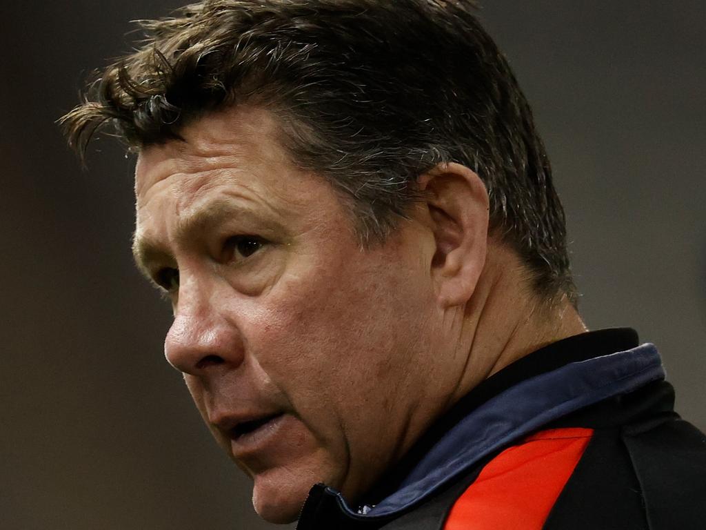 Brett Ratten will be hoping for a big start to 2022 to keep the wolves at bay. Picture: AFL Photos/Getty Images