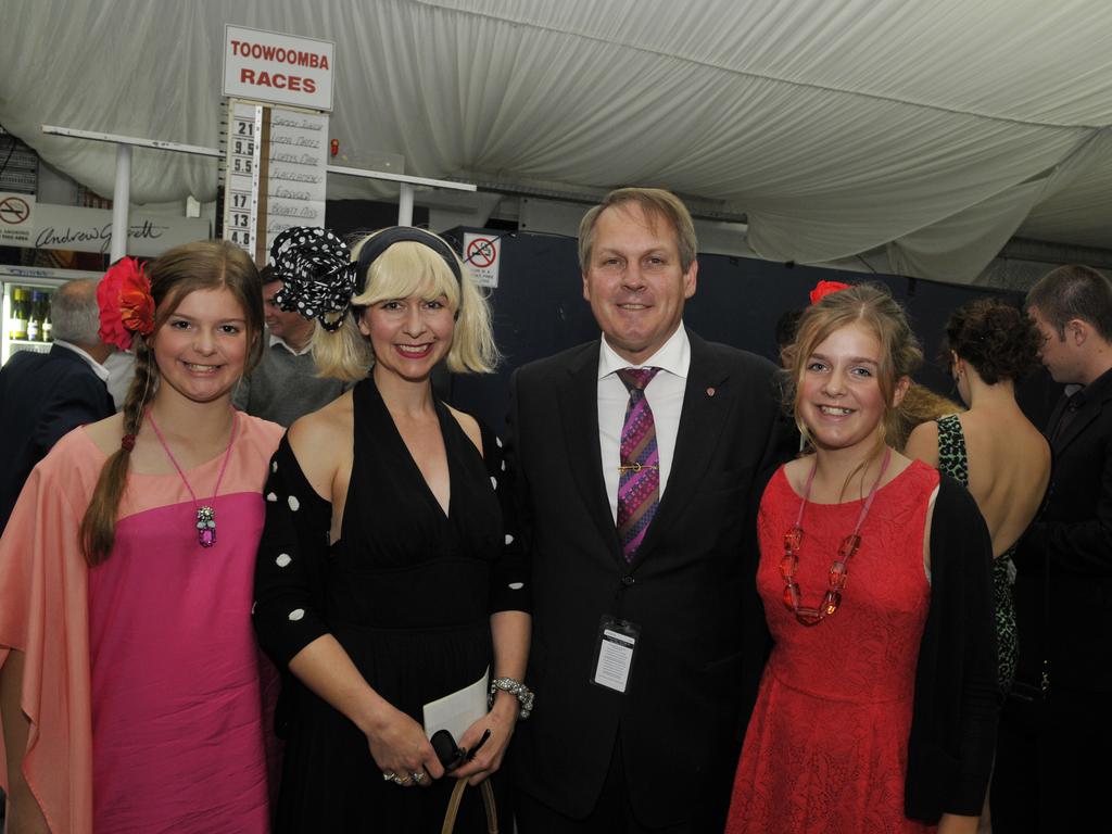 Isabel, Sonia, Ron and Camille Fitton. 2012 Fitton Charity Race Day. Photo Dave Noonan / The Chronicle