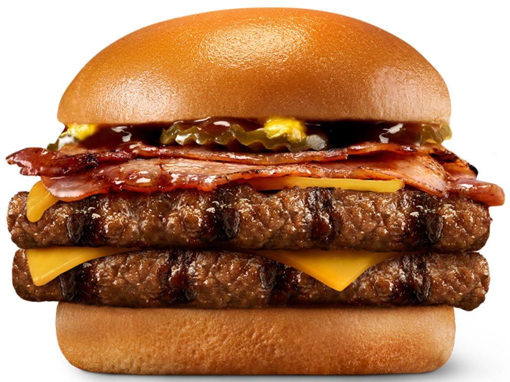 The Grill Masters Double Angus Bacon and Cheese is a health hazard. Picture: Hungry Jack's